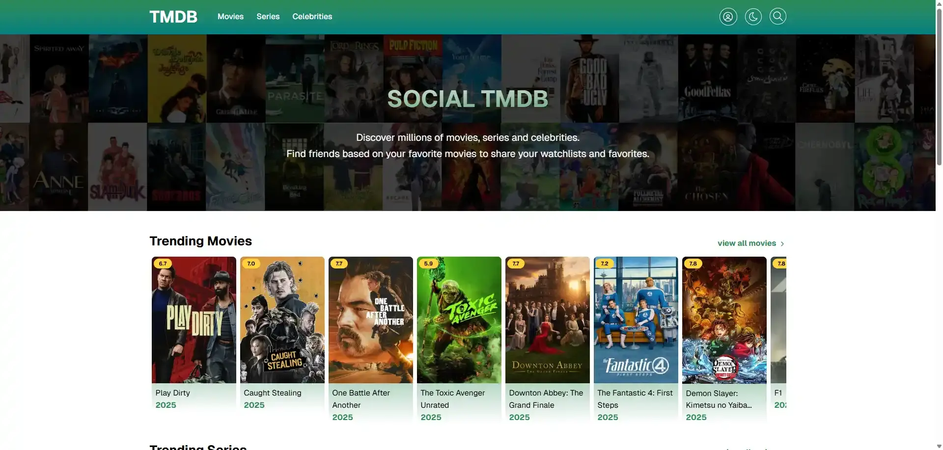 TMDB Fullstack Clone